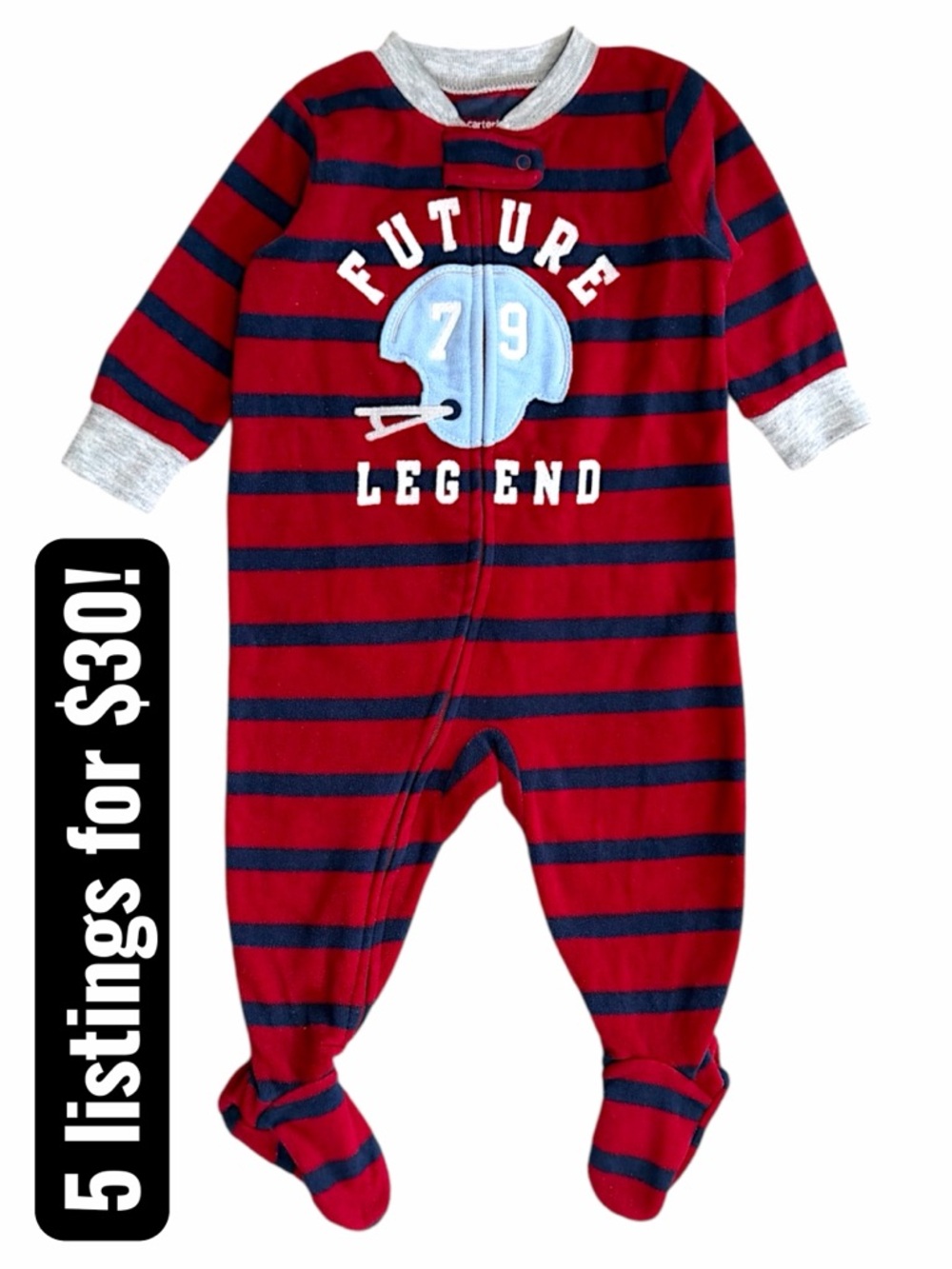 Carter's 'Future Legend' Footed One-Piece 6 Months Baby Boy Footie Pajamas